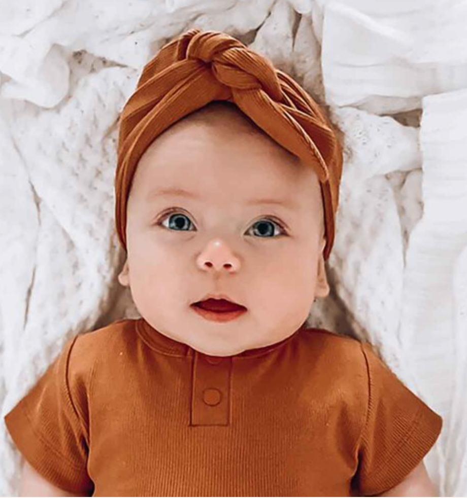 Topknot Headband - Chestnut Ribbed