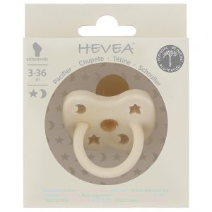 Hevea Pacifier Milky White Round