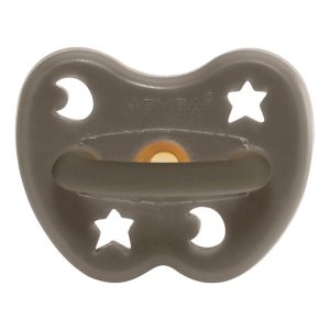 Hevea Pacifier Shitake Grey